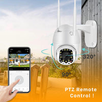 HKM-968851 Wireless WiFi Security Camera with 17 LED Lights for Enhanced Night Vision