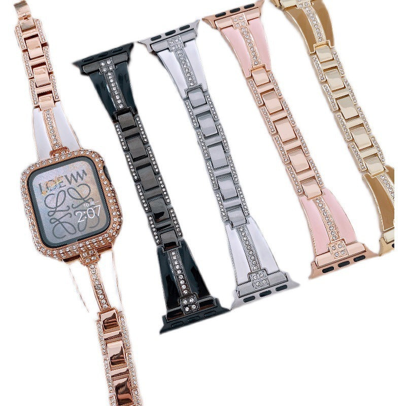 HKM-968851 Women's Small Fragrant Wind Bracelet with Diamond Details in Varied Metal Finishes