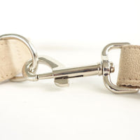 HKM-9688637 Nude Polyester Dog Collar and Traction Rope with Bow - Multiple Sizes Available