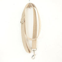 HKM-9688637 Nude Polyester Dog Collar and Traction Rope with Bow - Multiple Sizes Available