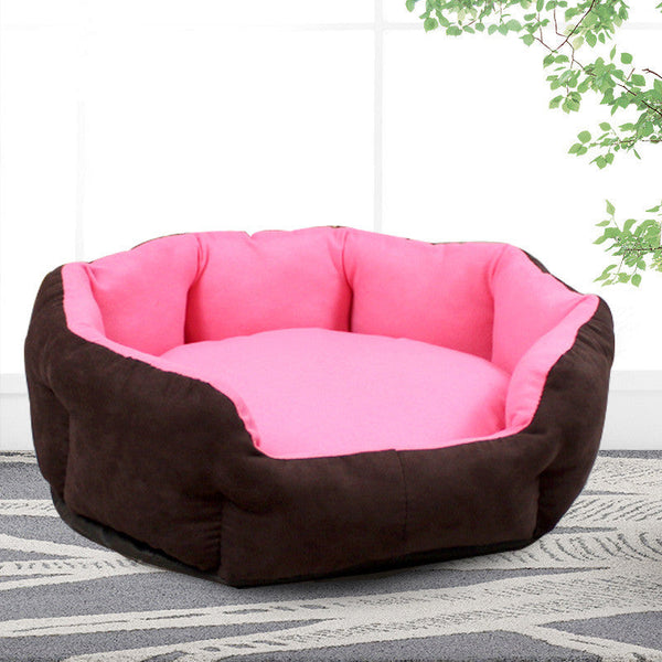 HKM-9688893 Cozy Removable and Washable Pet Nest for Small and Large Dogs - Multiple Colors and Designs Available