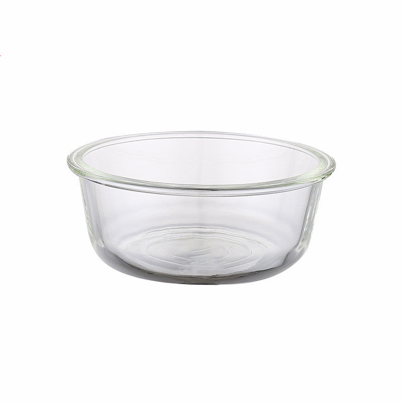 HKM-9689021 Transparent Glass Dog Bowl with Wrought Iron Stand - Easy to Clean, Single Bowl Design