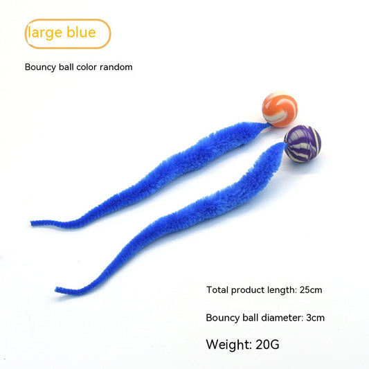 HKM-9689661 Interactive Plush Ball Toy for Cats in Multiple Colors and Sizes