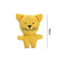HKM-9692093 Cute Animal Shape Plush Toy for Dogs and Cats, Squeaky and Bite Resistant Chew Toy, Easy to Clean Pet Accessory