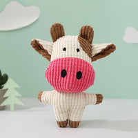 HKM-9692093 Cute Animal Shape Plush Toy for Dogs and Cats, Squeaky and Bite Resistant Chew Toy, Easy to Clean Pet Accessory