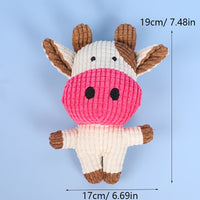 HKM-9692093 Cute Animal Shape Plush Toy for Dogs and Cats, Squeaky and Bite Resistant Chew Toy, Easy to Clean Pet Accessory