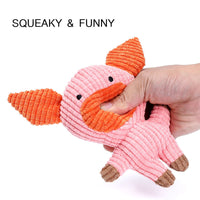 HKM-9692093 Cute Animal Shape Plush Toy for Dogs and Cats, Squeaky and Bite Resistant Chew Toy, Easy to Clean Pet Accessory