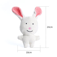 HKM-9692093 Cute Animal Shape Plush Toy for Dogs and Cats, Squeaky and Bite Resistant Chew Toy, Easy to Clean Pet Accessory