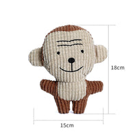 HKM-9692093 Cute Animal Shape Plush Toy for Dogs and Cats, Squeaky and Bite Resistant Chew Toy, Easy to Clean Pet Accessory