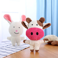 HKM-9692093 Cute Animal Shape Plush Toy for Dogs and Cats, Squeaky and Bite Resistant Chew Toy, Easy to Clean Pet Accessory