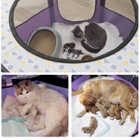 HKM-9693629 Cat Delivery Room Folding Tent - Fully Enclosed Design in Multiple Sizes