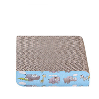 HKM-9694781 Corrugated Paper Cat Scratch Board with Catnip - Wear-Resistant Vertical Cat Pad