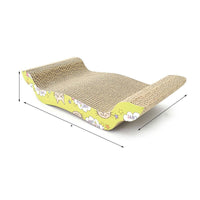HKM-9694781 Corrugated Paper Cat Scratch Board with Catnip - Wear-Resistant Vertical Cat Pad