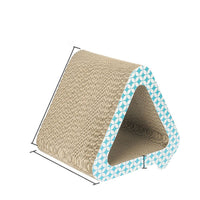 HKM-9694781 Corrugated Paper Cat Scratch Board with Catnip - Wear-Resistant Vertical Cat Pad