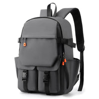 HKM-969555 Men's Casual Waterproof Backpack for 17-Inch Laptop - Large Capacity Oxford Zipper Design