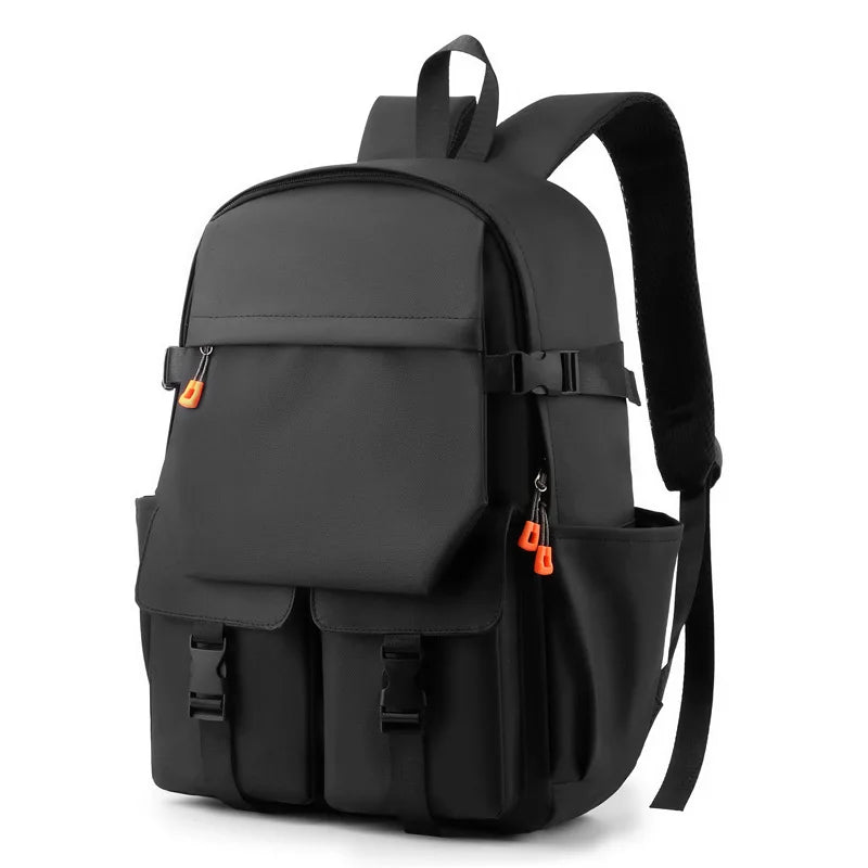 HKM-969555 Men's Casual Waterproof Backpack for 17-Inch Laptop - Large Capacity Oxford Zipper Design