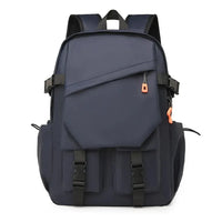 HKM-969555 Men's Casual Waterproof Backpack for 17-Inch Laptop - Large Capacity Oxford Zipper Design