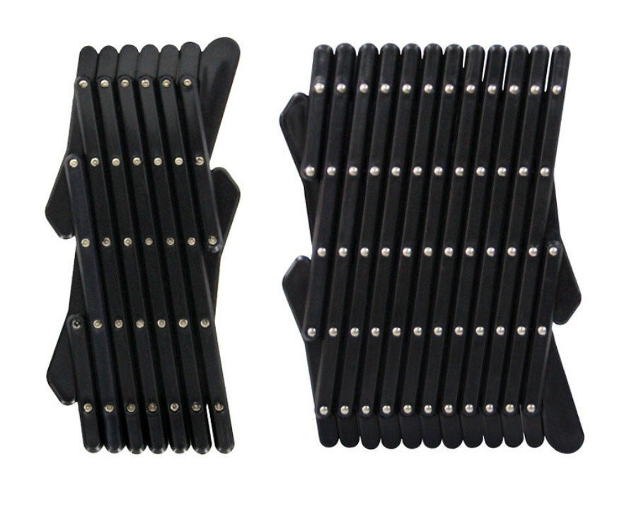 HKM-9696189 Universal Telescopic Pet Window Fence in Black - Durable Polypropylene, Easy Storage