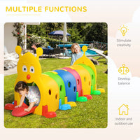 HKM-969619 Caterpillar Tunnel for Indoor and Outdoor Play - Fun Tunnel Structure for Toddlers at Home or Daycare