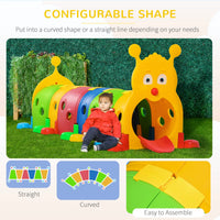 HKM-969619 Caterpillar Tunnel for Indoor and Outdoor Play - Fun Tunnel Structure for Toddlers at Home or Daycare