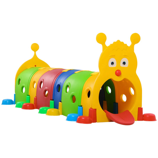HKM-969619 Caterpillar Tunnel for Indoor and Outdoor Play - Fun Tunnel Structure for Toddlers at Home or Daycare