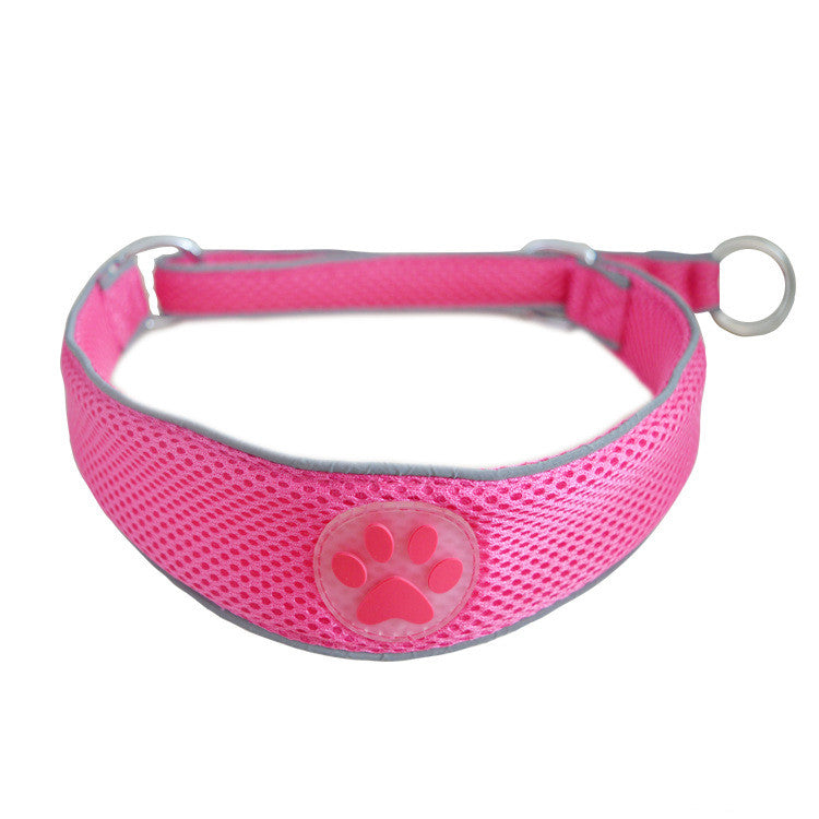 HKM-9696573 Double-Layer Mesh Reflective Dog Chain in Multiple Colors - Soft and Comfortable