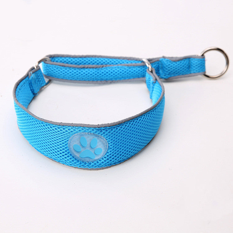 HKM-9696573 Double-Layer Mesh Reflective Dog Chain in Multiple Colors - Soft and Comfortable