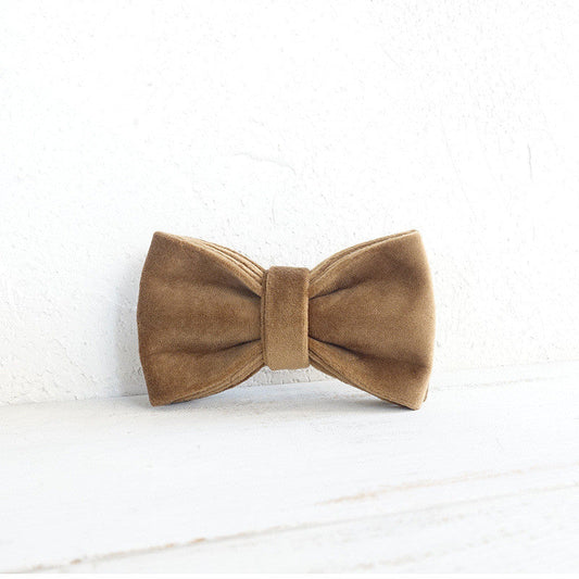 HKM-9696829 Adjustable Handmade Dog Collar with Unique Bow Design - Suitable for All Puppies