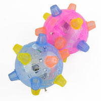 HKM-969683 Dancing Glow Ball for Dogs - Interactive Jumping Toy with Lights and Sounds