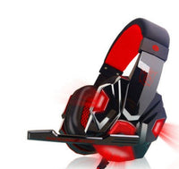 HKM-969683 PU Mind PC780 Black and Blue Gaming Headset with Microphone and LED Lighting
