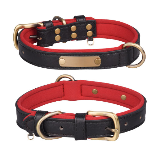 HKM-9697213 Breathable PU Leather Dog Collar and Leash Set in Various Stylish Colors