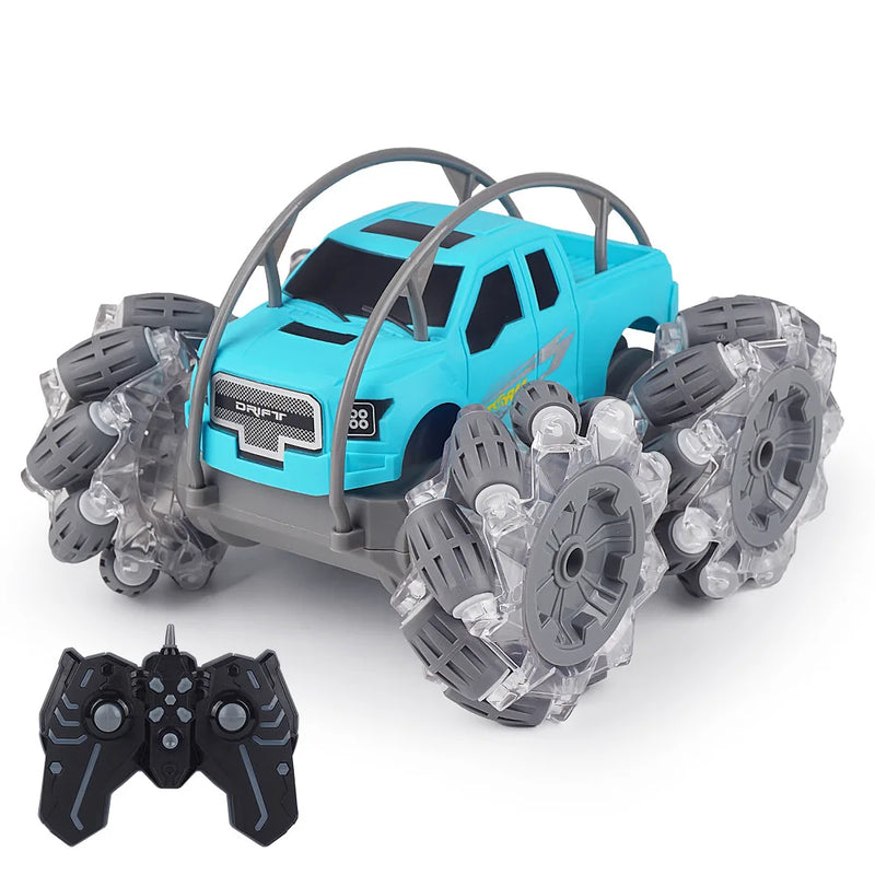 HKM-969747 4WD Remote Control Stunt Car - 360° Rotation, Indoor/Outdoor Use, Ages 6+