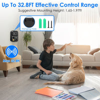 HKM-9697853 Ultrasonic Anti-Barking Device with Rechargeable Battery, Waterproof Design, 3 Adjustable Frequencies, 32.8ft Detection Range