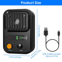 HKM-9697853 Ultrasonic Anti-Barking Device with Rechargeable Battery, Waterproof Design, 3 Adjustable Frequencies, 32.8ft Detection Range