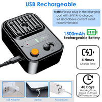 HKM-9697853 Ultrasonic Anti-Barking Device with Rechargeable Battery, Waterproof Design, 3 Adjustable Frequencies, 32.8ft Detection Range
