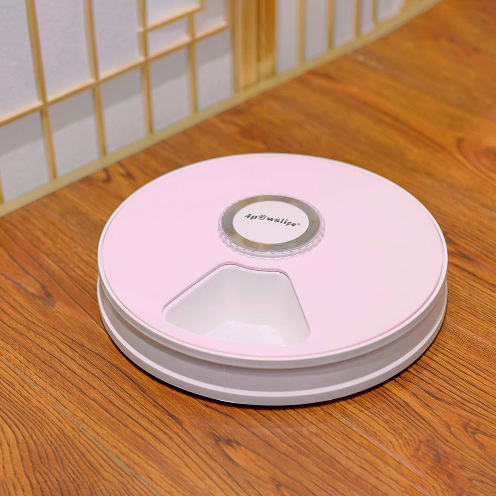 HKM-9698365 Automatic Pet Feeder with 6 Grids and Voice Reminder Function