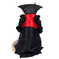 HKM-9698749 Cat Halloween Vampire Costume for Pets - Polyester and Spandex, Two-Legged Design, Sizes M and L
