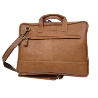 HKM-969875 Slim Leather Laptop Briefcase for Women - Elegant Executive Office Bag