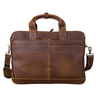 HKM-969875 Slim Leather Laptop Briefcase for Women - Elegant Executive Office Bag