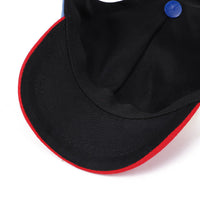 HKM-9699389 Bamboo Dragonfly Dog Baseball Cap in Red, Green, and Orange - Casual Cotton Style, Available in S, M, L
