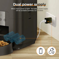 HKM-969939 Automatic 2L Pet Feeder for Cats and Dogs with Slow Feeding Function and Timed Dispensing