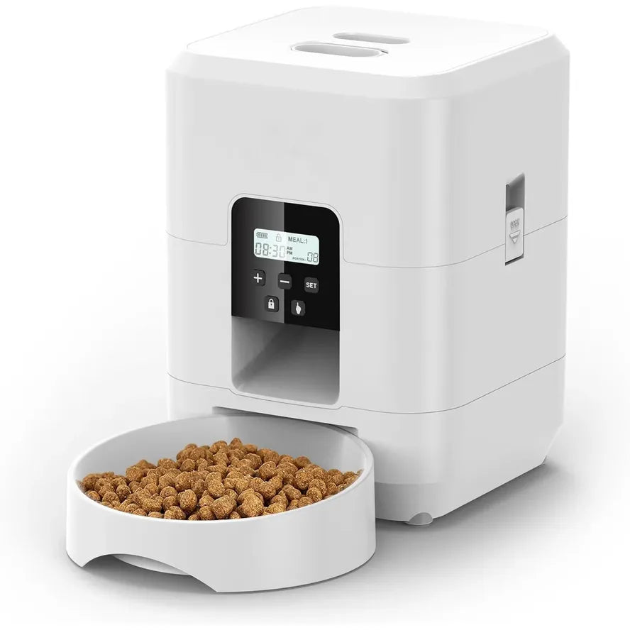 HKM-969939 Automatic 2L Pet Feeder for Cats and Dogs with Slow Feeding Function and Timed Dispensing