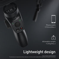 HKM-970003 Three-Axis Handheld Mobile Phone Stabilizer - Anti-Shake Design for Phones up to 92mm Wide, Supports 250g