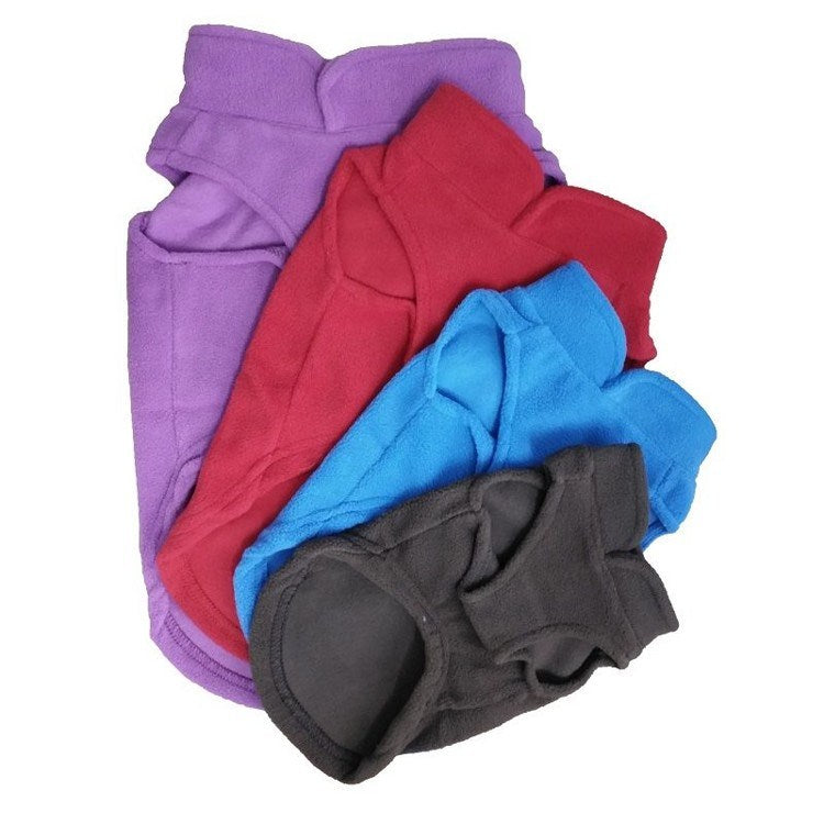 HKM-9700157 Cozy Fleece Jacket for Small Dogs and Puppies in Multiple Colors