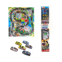 HKM-970131 Children's Educational Play Mat with 2 Cars & Road Signs for Ages 2-4