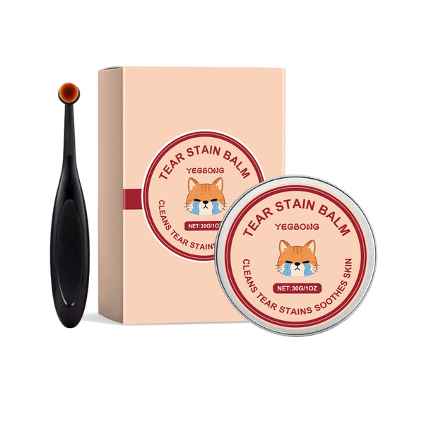 HKM-9702205 Tear Stain Removal Balm with Cleaning Paste and Brush Included