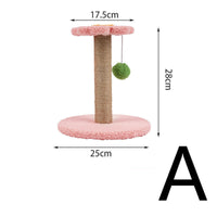 HKM-9703613 Small Cat Climbing Frame with Sisal Scratching Column and Fruit Shape Design