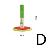 HKM-9703613 Small Cat Climbing Frame with Sisal Scratching Column and Fruit Shape Design