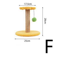 HKM-9703613 Small Cat Climbing Frame with Sisal Scratching Column and Fruit Shape Design