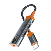 HKM-970387 USB-C to 3.5mm Audio Adapter with Hi-Res Audio and 60W Fast Charging
